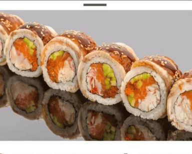 #48 sałatka z Kraba, łosoś, tobiko, awokado, węgorz